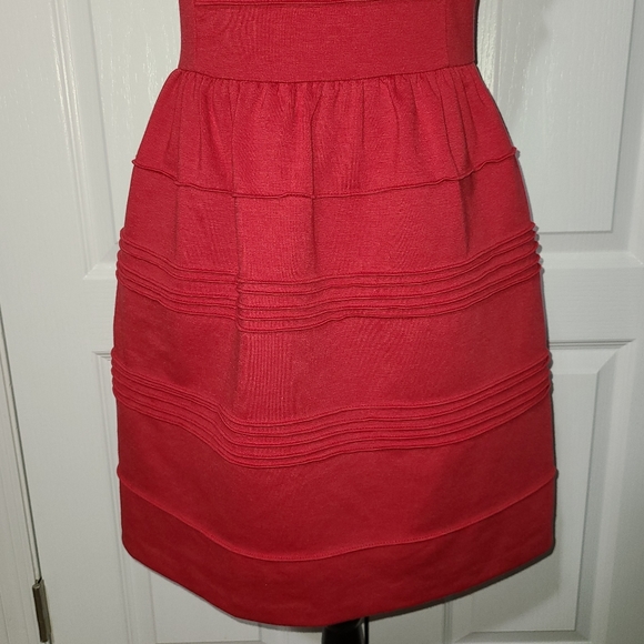 Elle Fitted A-Line Dress w Ribbed Detail - Picture 11 of 14